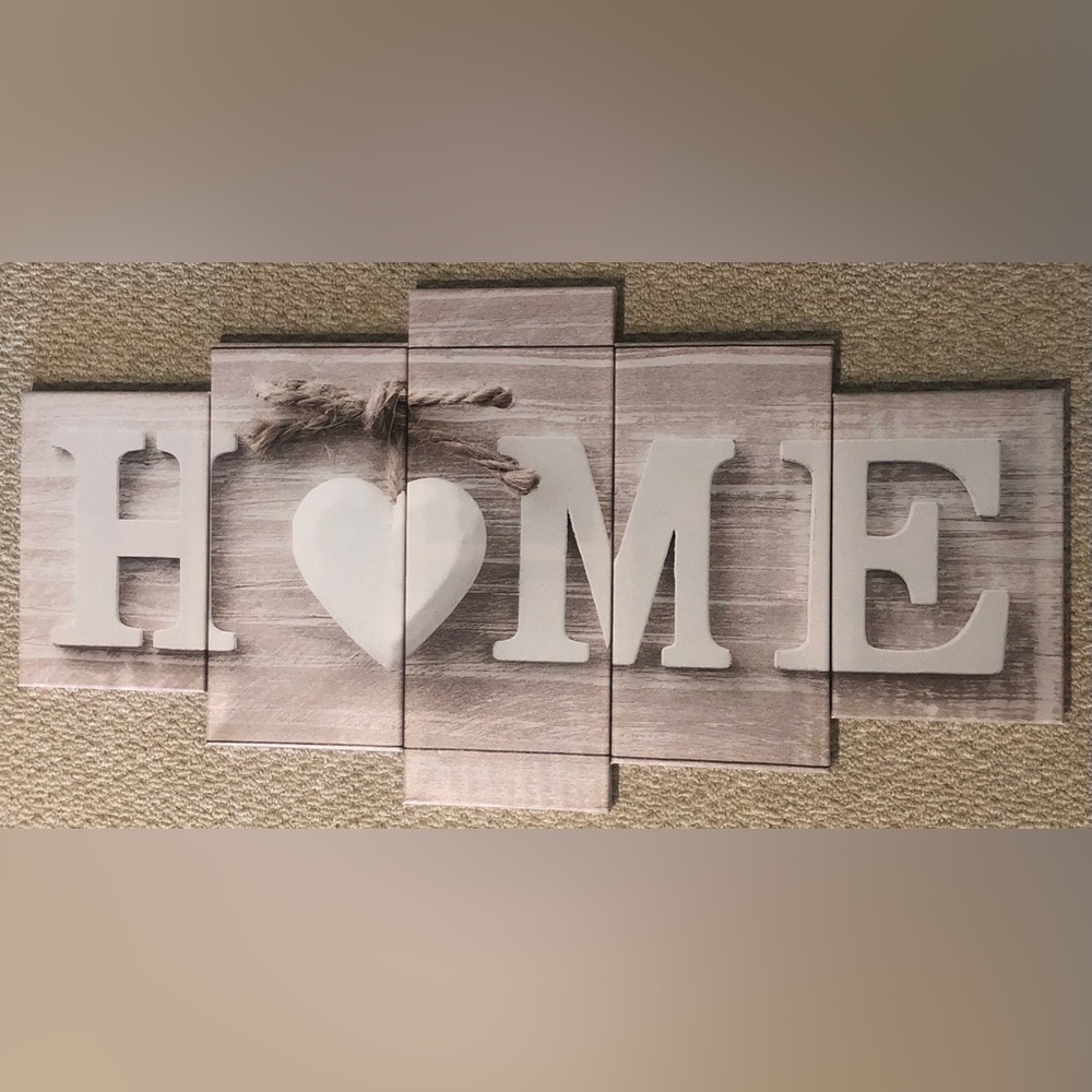 Home Sweet Heart Modern Wall Decor